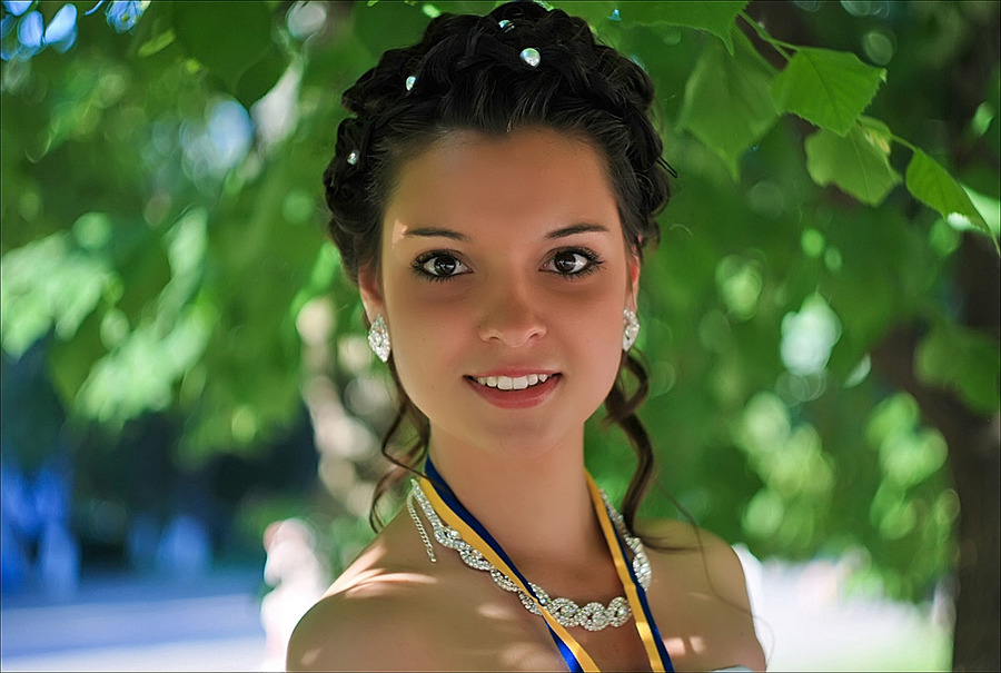 Nastya. Пример тестовой фотографии, сделанной объективом Гелиос 44-3 58 mm f/ 2.0 МС и фотоаппаратом Nikon D60
